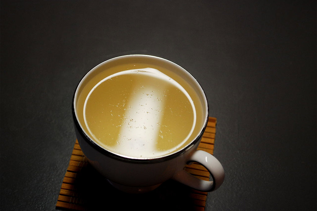 A cup of Bao Hao Yinzhen (Silver Needle White Tea)